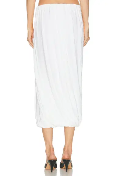 Norma Kamali Twist Midcalf Skirt | Thumbnail 4 Norma Kamali Twist Midcalf Skirt | Thumbnail 4
