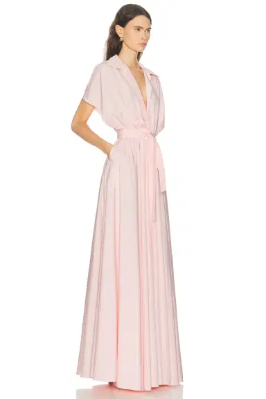 Norma Kamali Super Oversized Shirt Flared Gown | Thumbnail 2