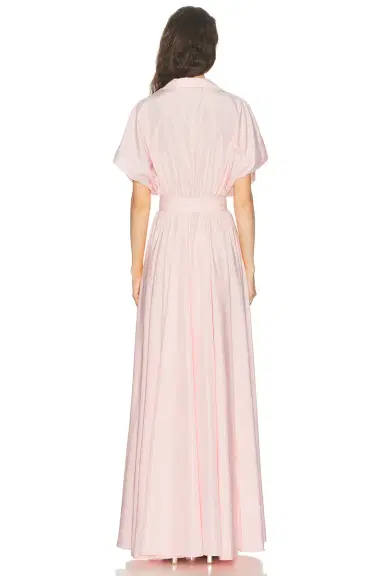 Norma Kamali Super Oversized Shirt Flared Gown | Thumbnail 4