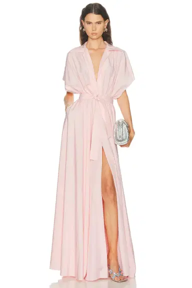 Norma Kamali Super Oversized Shirt Flared Gown | Thumbnail 5