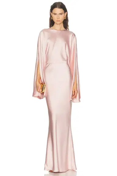 Norma Kamali Reverse Long Sleeve Obie Gown | Thumbnail 1 Norma Kamali Reverse Long Sleeve Obie Gown | Thumbnail 1