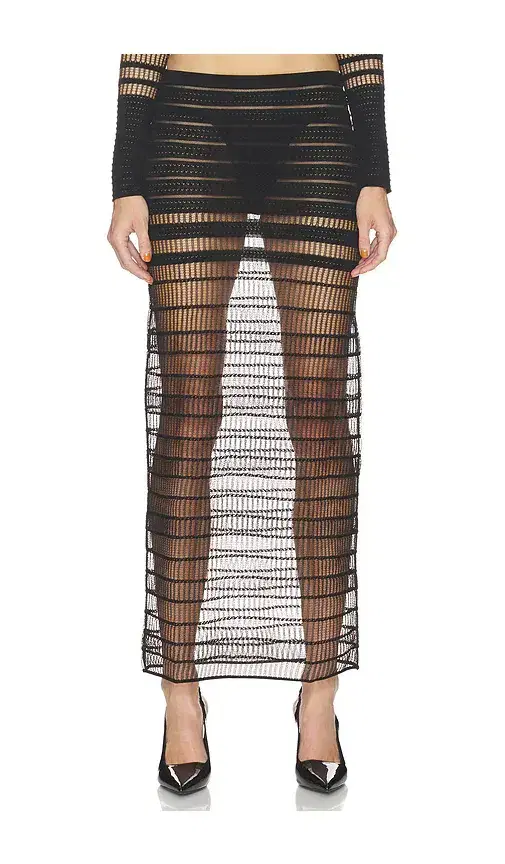 HAELO Veiled Maxi Skirt
