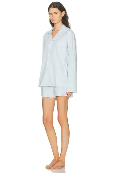 Skims Cotton Poplin Long Sleeve And Boxer Set | Thumbnail 2 Skims Cotton Poplin Long Sleeve And Boxer Set | Thumbnail 2
