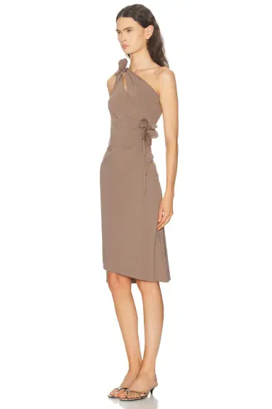 Coperni Asymmetric Mini Flower Gown | Thumbnail 3
