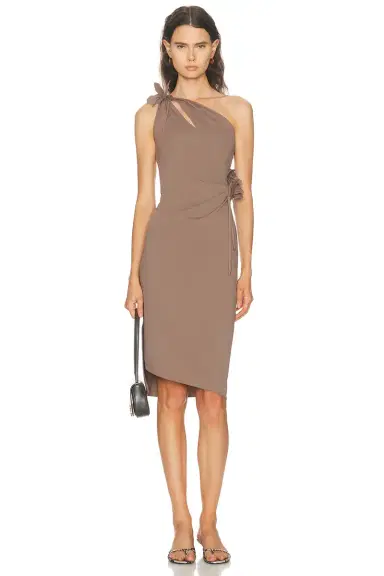 Coperni Asymmetric Mini Flower Gown | Thumbnail 1