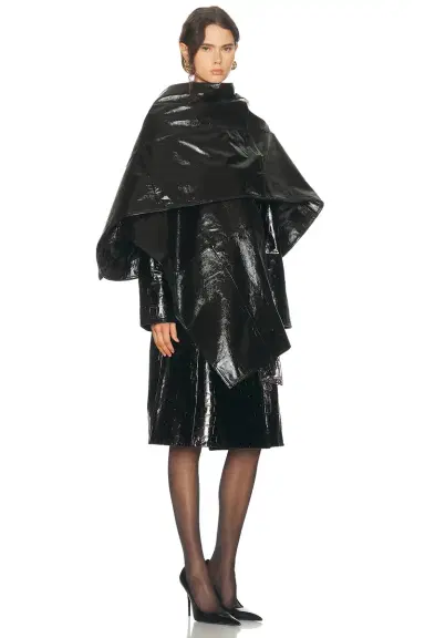 SAME Leather Wrap Cape | Thumbnail 2 SAME Leather Wrap Cape | Thumbnail 2