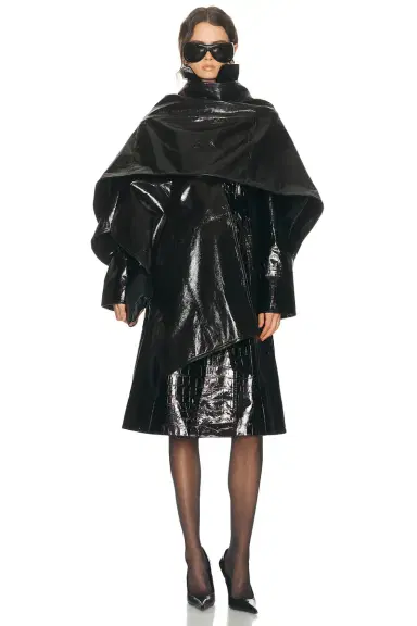 SAME Leather Wrap Cape | Thumbnail 4 SAME Leather Wrap Cape | Thumbnail 4