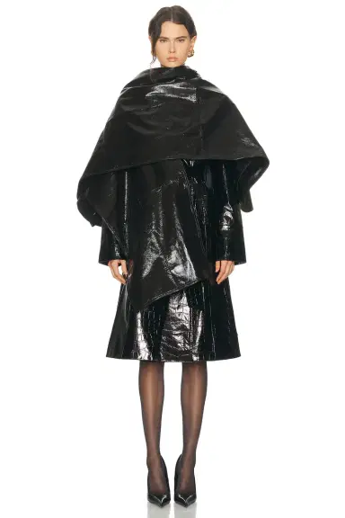 SAME Leather Wrap Cape | Thumbnail 1 SAME Leather Wrap Cape | Thumbnail 1
