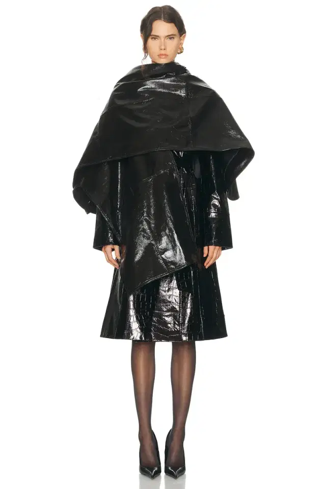 SAME Leather Wrap Cape