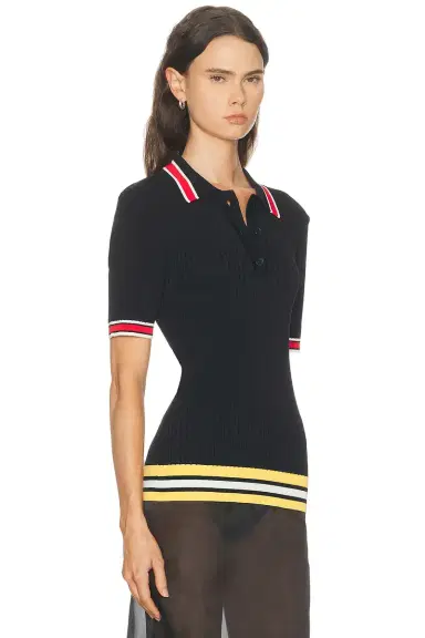 Entire Studios Ribbed Polo Top | Thumbnail 2