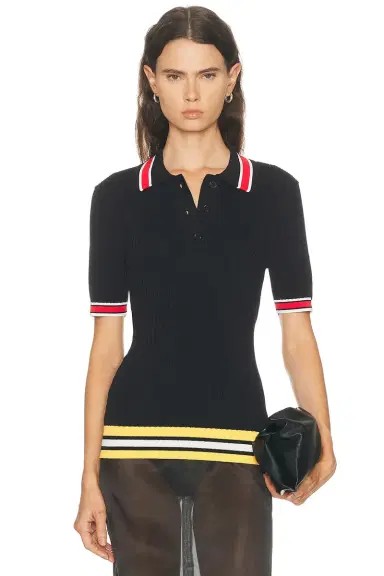 Entire Studios Ribbed Polo Top | Thumbnail 1