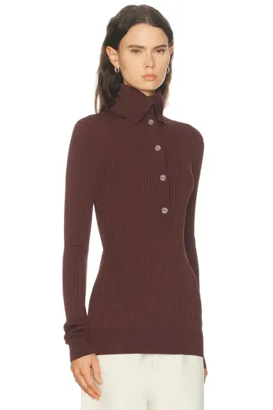 Entire Studios High Neck Henley Top | Thumbnail 2