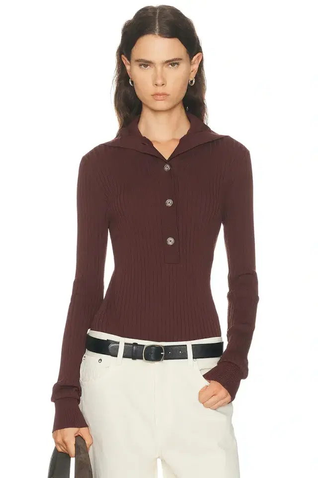 Entire Studios High Neck Henley Top