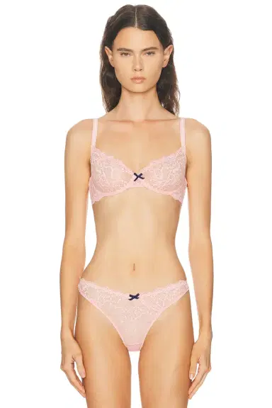 Fleur du Mal Bianca Lace Balconette Bra | Thumbnail 1 Fleur du Mal Bianca Lace Balconette Bra | Thumbnail 1