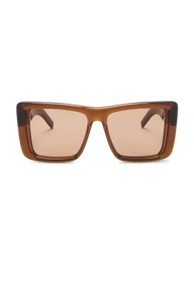 Saint Laurent Vintage Logo Plump Rectangular Sunglasses