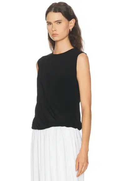 Norma Kamali Sleeveless Twist Top | Thumbnail 3 Norma Kamali Sleeveless Twist Top | Thumbnail 3