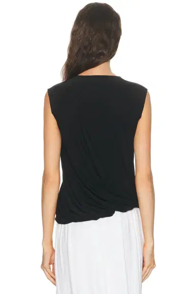 Norma Kamali Sleeveless Twist Top | Thumbnail 4 Norma Kamali Sleeveless Twist Top | Thumbnail 4