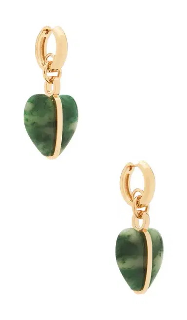 Roxanne Assoulin Semi Heart Cab Cham Earrings | Thumbnail 1