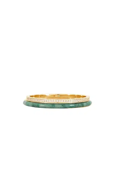 Roxanne Assoulin Semi Stone Channel Set Hinged Cuff Set Of 2 | Thumbnail 2