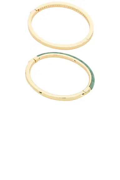 Roxanne Assoulin Semi Stone Channel Set Hinged Cuff Set Of 2 | Thumbnail 8