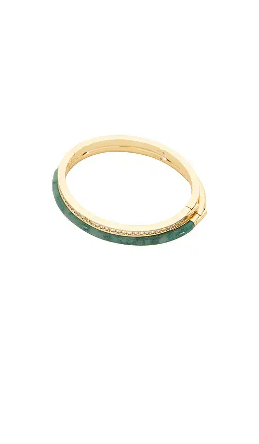 Roxanne Assoulin Semi Stone Channel Set Hinged Cuff Set Of 2