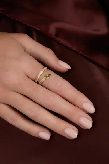 STONE AND STRAND Shield Serpent Ring | Thumbnail 5