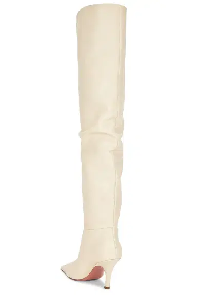 Amina Muaddi Jamie Thigh High 80 Nappa Boot | Thumbnail 3
