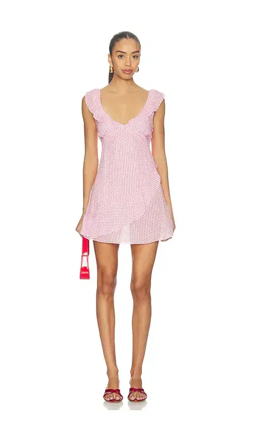 Frankies Bikinis Be Mine Chiffon Mini Dress