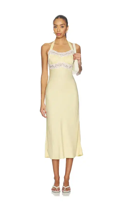 Frankies Bikinis Darcy Satin Midi Dress
