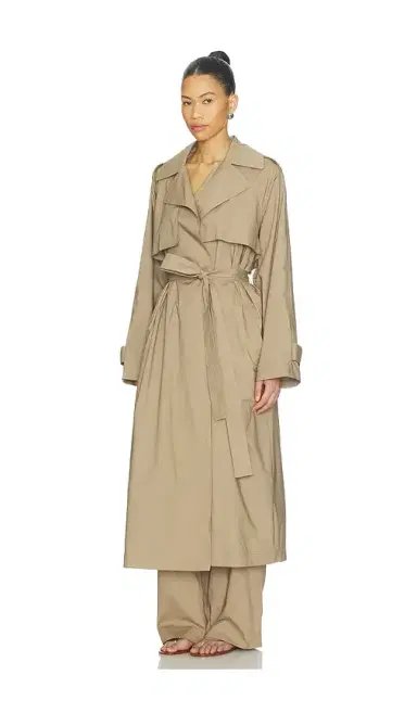 Skims Swiss Cotton Sateen Trench Coat | Thumbnail 2 Skims Swiss Cotton Sateen Trench Coat | Thumbnail 2