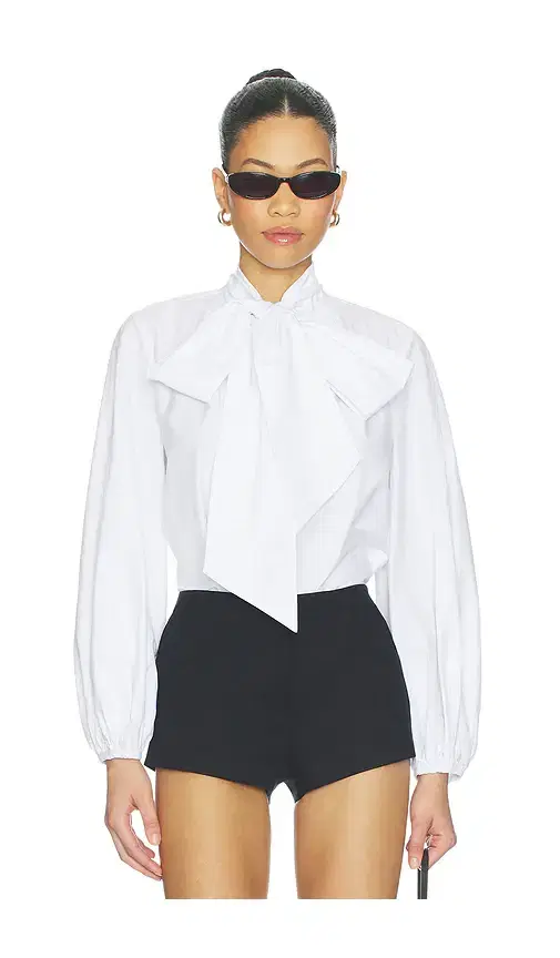 L'AGENCE Deon Tie Neck Blouse
