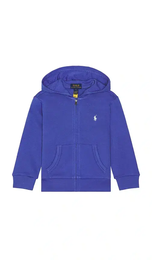 Polo Ralph Lauren Long Sleeve French Terry Sail Graphic Full Zip Hoodie