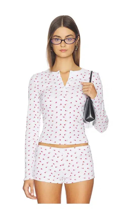 Frankies Bikinis Amora Cotton Long Sleeve Shirt