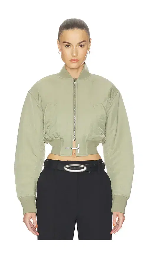 HAELO Crop Bomber Jacket