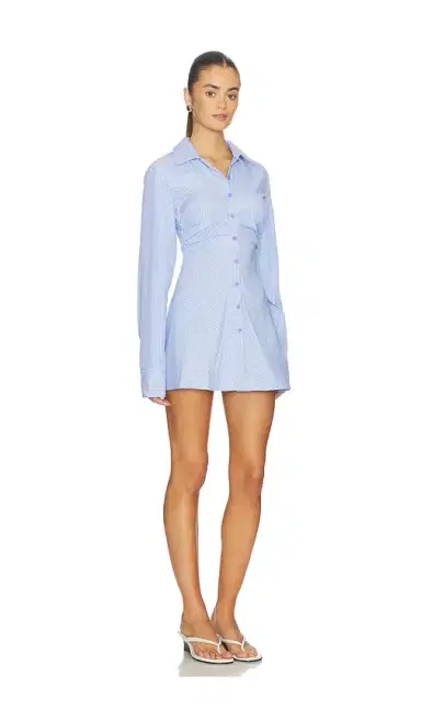 ALL THE WAYS Lane Button Up Mini Dress | Thumbnail 2