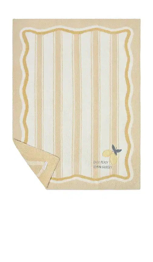 Barefoot Dreams Cozychic Lemon Stroller Blanket