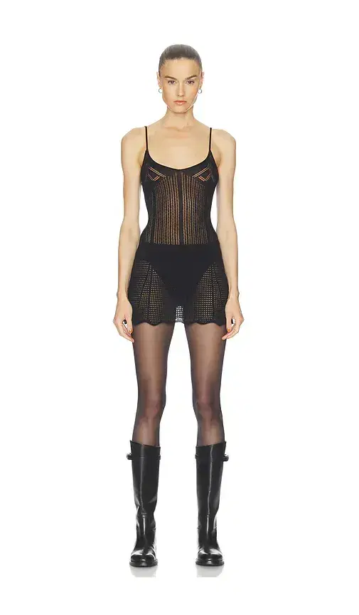 HAELO Pointelle Mini Dress