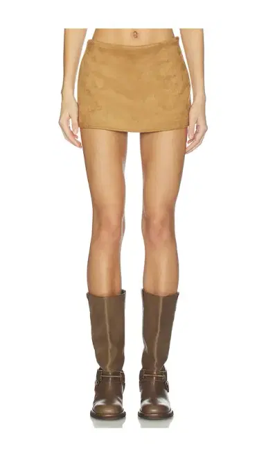 MORE TO COME Meliya Faux Suede Skort | Thumbnail 1