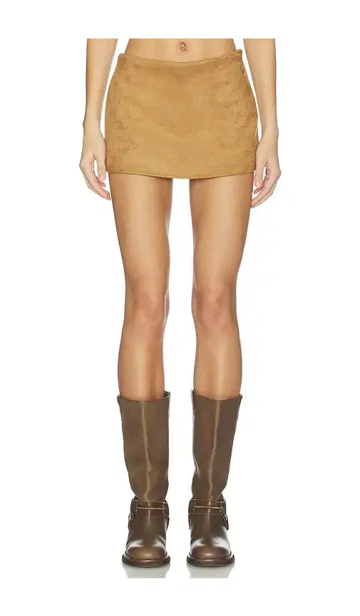 MORE TO COME Meliya Faux Suede Skort