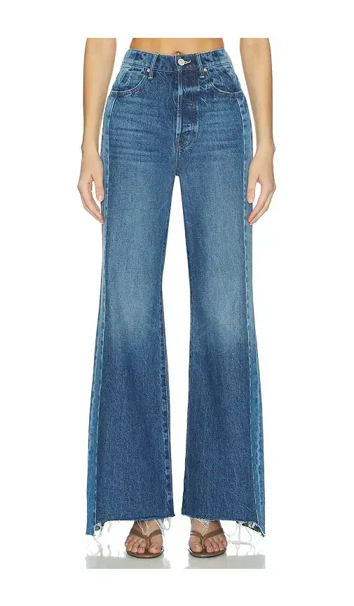 MOTHER The Tux Sidestepper Sneak Fray Jeans