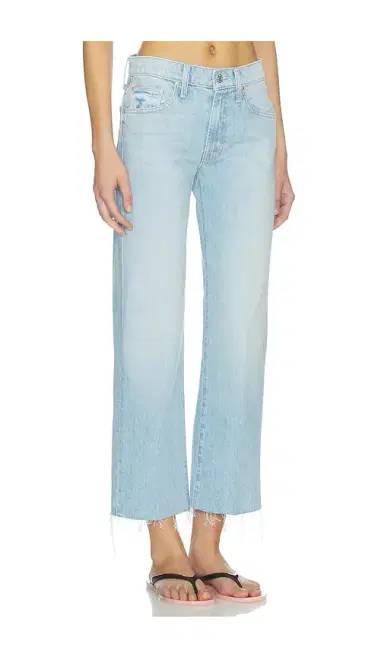 Mother The Mid Rise Rambler Zip Ankle Fray Jeans | Thumbnail 2