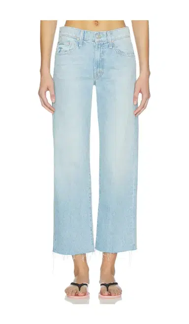 Mother The Mid Rise Rambler Zip Ankle Fray Jeans | Thumbnail 1