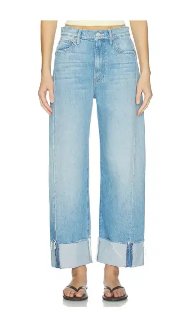 Mother The Half-pipe Ankle Cuff Fray Jeans | Thumbnail 1