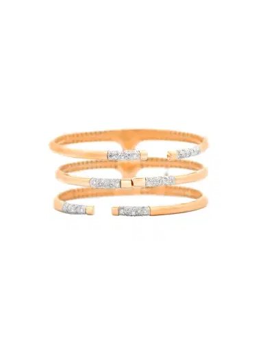 Wish Fine Jewelry 1.25ct Diamond 14K Gold Statement Cuff Bracelet | Thumbnail 1 Wish Fine Jewelry 1.25ct Diamond 14K Gold Statement Cuff Bracelet | Thumbnail 1