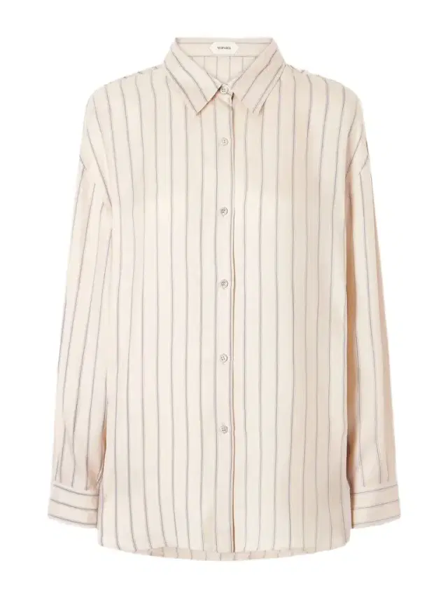 Pinstriped Silk-twill Shirt