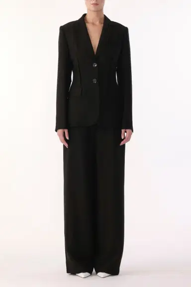 Jason Wu Collection WASHED TWILL SINGLE-BREASTED BLAZER | Thumbnail 2 Jason Wu Collection WASHED TWILL SINGLE-BREASTED BLAZER | Thumbnail 2