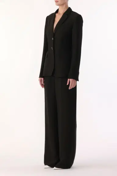 Jason Wu Collection WASHED TWILL SINGLE-BREASTED BLAZER | Thumbnail 3 Jason Wu Collection WASHED TWILL SINGLE-BREASTED BLAZER | Thumbnail 3