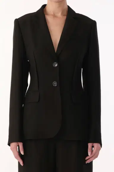 Jason Wu Collection WASHED TWILL SINGLE-BREASTED BLAZER | Thumbnail 5 Jason Wu Collection WASHED TWILL SINGLE-BREASTED BLAZER | Thumbnail 5