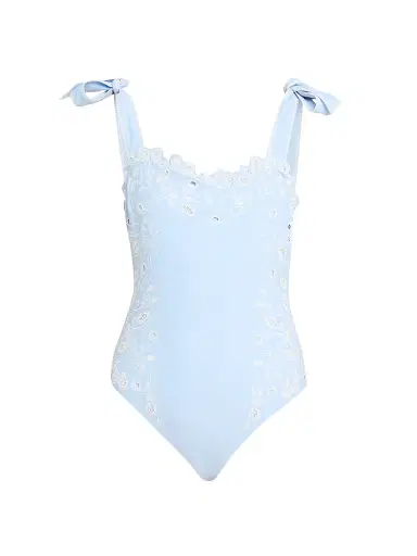 Simkhai Women's Laurie Embroidered One-Piece Swimsuit | Thumbnail 1 Simkhai Women's Laurie Embroidered One-Piece Swimsuit | Thumbnail 1