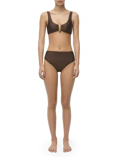 Simkhai Women's Gracie Shell Bikini Bottom | Thumbnail 2 Simkhai Women's Gracie Shell Bikini Bottom | Thumbnail 2